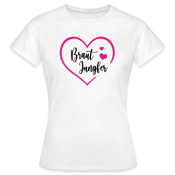 Brautjungfer Beste Freundin Danke Brautjungfern - Frauen T-Shirt - Weiß - Vorne - AI Model Female 172 dark (172cm)