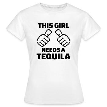 Tequila - T-shirt Femme - blanc - Devant - AI Model Female 172 dark (172cm)