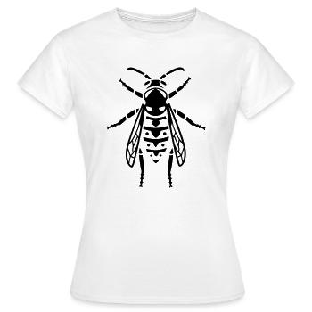 Insekt - Wespe - Frauen T-Shirt - Weiß - Vorne - AI Model Female 172 dark (172cm)