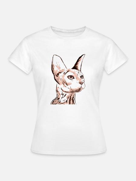 SMALL SPHINX - Frauen T-Shirt - Weiß