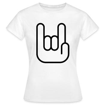 The Hand - Women's T-Shirt - white - Front - AI Model Female 172 dark (172cm)