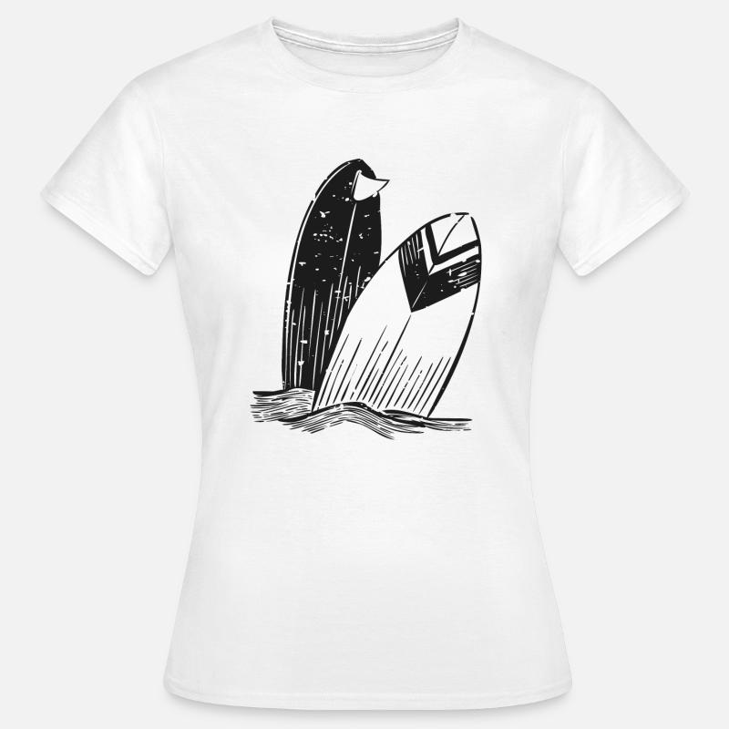 Two surfboards. - Women's T-Shirt - white