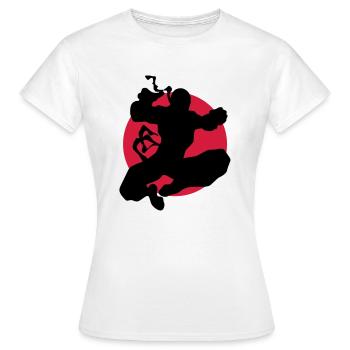Martial arts, Karate, Boxing, Ninjutsu, Kung Fu, - T-shirt Femme - blanc - Devant - AI Model Female 172 dark (172cm)