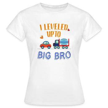 Ich habe mich auf Big Bro geebnet - Frauen T-Shirt - Weiß - Vorne - AI Model Female 172 dark (172cm)