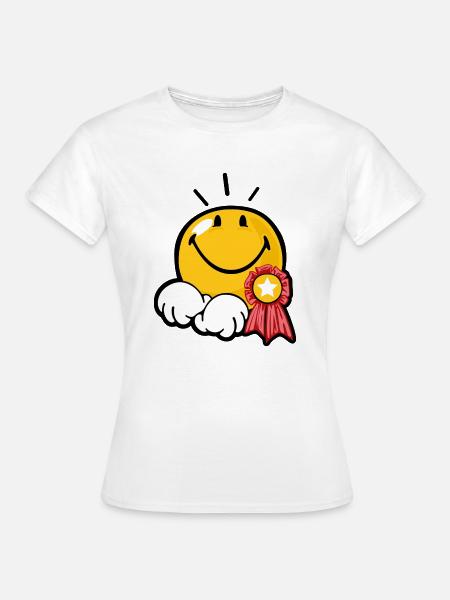 Smiley Award - Frauen T-Shirt - Weiß