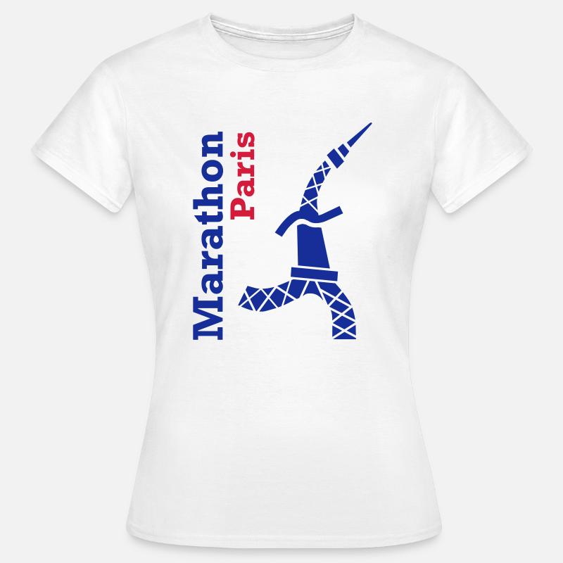 paris_marathon_eiffeltour - Women's T-Shirt - white