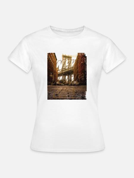 Brooklyn Ney York - Frauen T-Shirt - Weiß