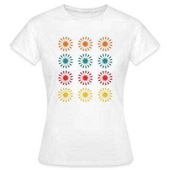 ETOILE. STAR. ETOILES. FÊTE. ANNIVERSAIRE. NOËL. - T-shirt Femme - blanc - Devant - AI Model Female 172 dark (172cm)