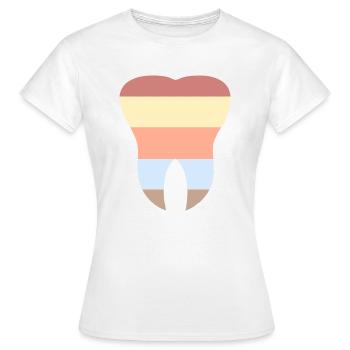 La dent - T-shirt Femme - blanc - Devant - AI Model Female 172 dark (172cm)