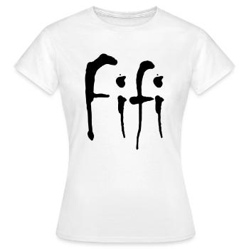 fifi - Frauen T-Shirt - Weiß - Vorne - AI Model Female 172 dark (172cm)