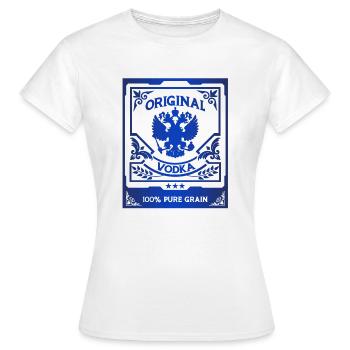Russischer Vodka - Frauen T-Shirt - Weiß - Vorne - AI Model Female 172 dark (172cm)