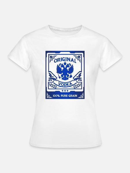 Russischer Vodka - Frauen T-Shirt - Weiß