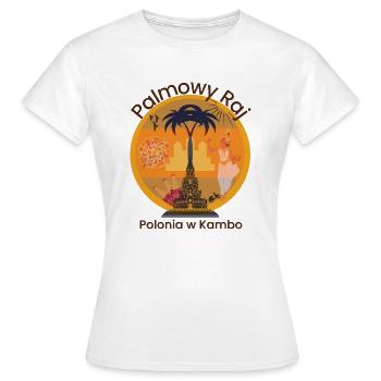 Palm Paradise - Polonia à Kambo - T-shirt Femme - blanc - Devant - AI Model Female 172 dark (172cm)