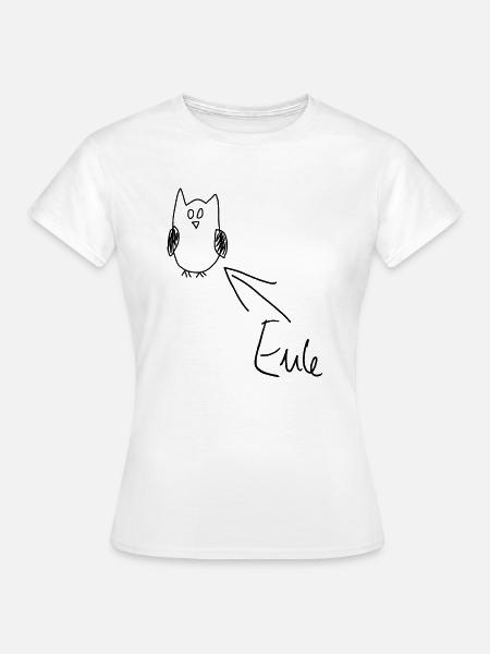 Eule - Frauen T-Shirt - Weiß