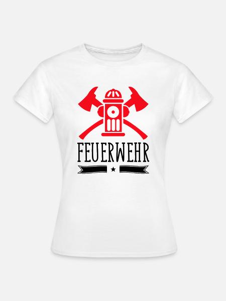 Feuerwehr - Frauen T-Shirt - Weiß