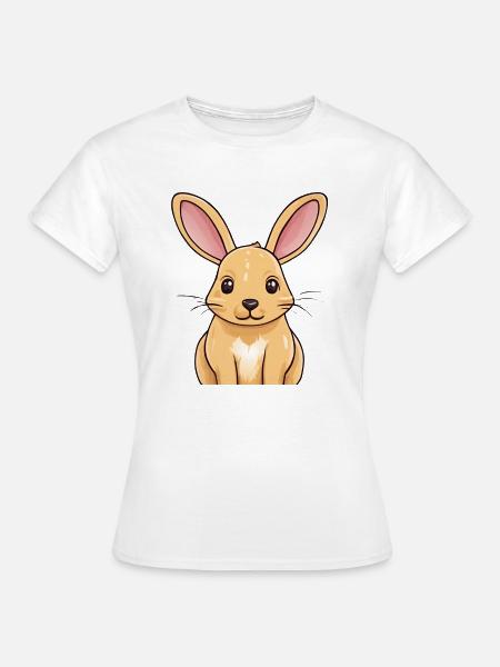 Süßer Hase - Frauen T-Shirt - Weiß