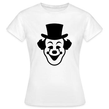 Clown - T-shirt Femme - blanc - Devant - AI Model Female 172 dark (172cm)