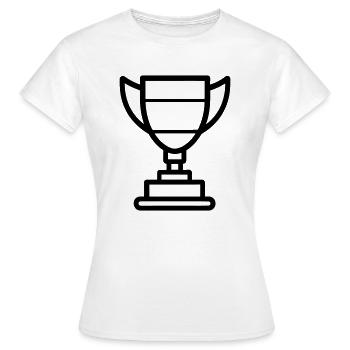 trophée - T-shirt Femme - blanc - Devant - AI Model Female 172 dark (172cm)