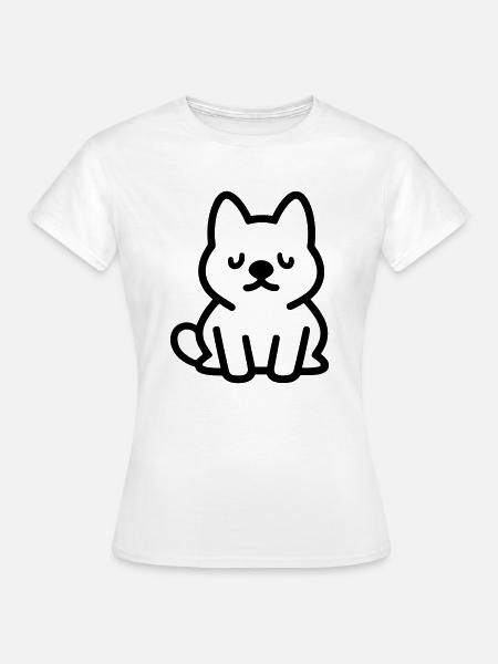 Hund - Frauen T-Shirt - Weiß