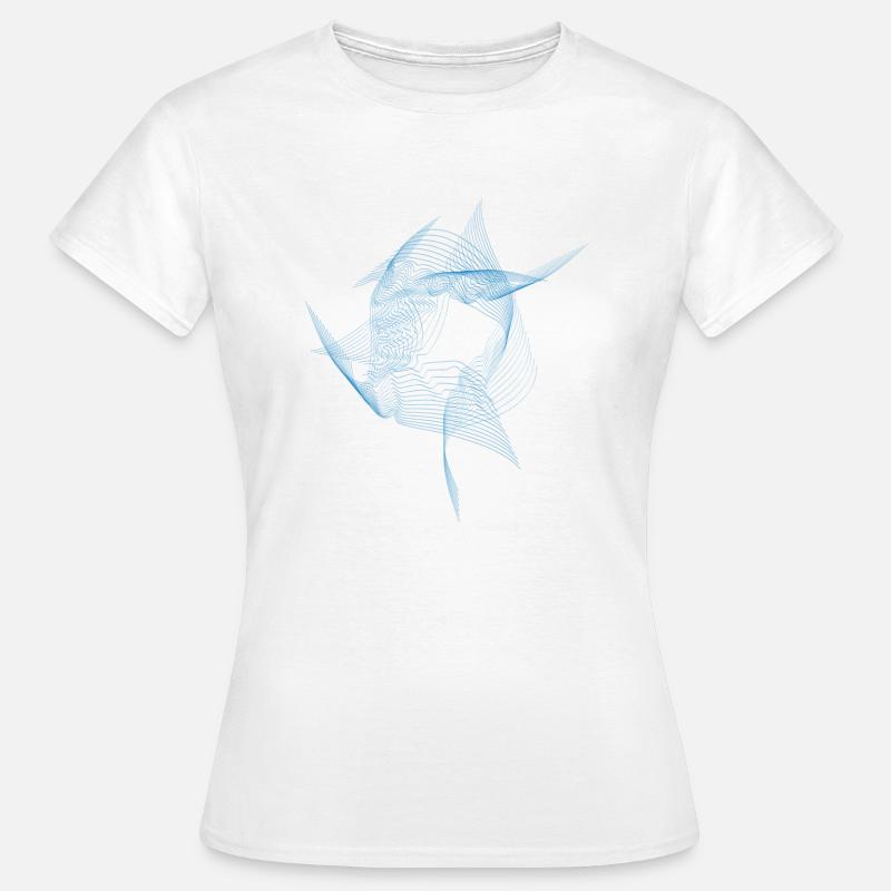 Waves waves blue - Women's T-Shirt - white