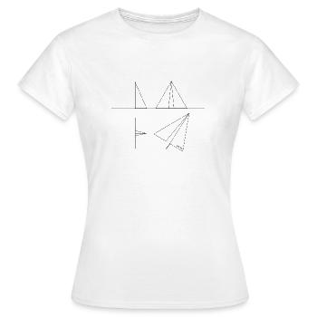 Plan de définition - T-shirt Femme - blanc - Devant - AI Model Female 172 dark (172cm)
