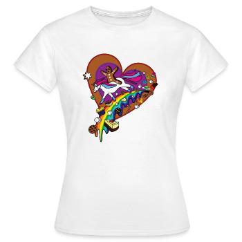 Sucre Unicorn pain d'épice arc-en- - T-shirt Femme - blanc - Devant - AI Model Female 172 dark (172cm)