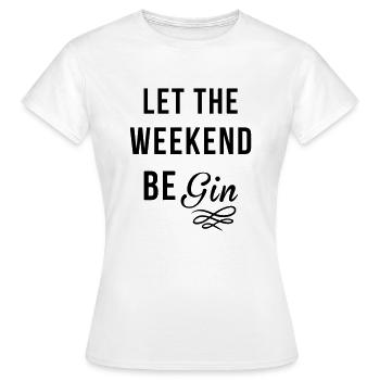 Gin - Women's T-Shirt - white - Front - AI Model Female 172 dark (172cm)
