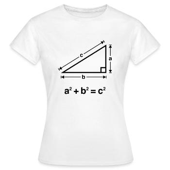 Théorème De Pythagore (Mathématiques) - T-shirt Femme - blanc - Devant - AI Model Female 172 dark (172cm)