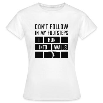 Je croise les murs - T-shirt Femme - blanc - Devant - AI Model Female 172 dark (172cm)