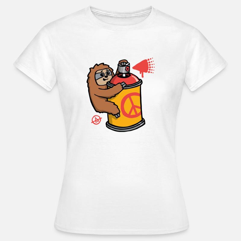 Graffiti Sloth - Women's T-Shirt - white