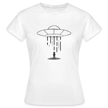 UFO - Women's T-Shirt - white - Front - AI Model Female 172 dark (172cm)