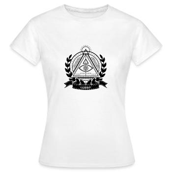 Illuminati - T-shirt Femme - blanc - Devant - AI Model Female 172 dark (172cm)