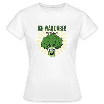 Brokkoli 2024 - Ich war dabei! - Frauen T-Shirt - Weiß - Vorne - AI Model Female 172 dark (172cm)