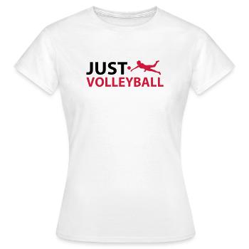 Just Volleyball - Frauen T-Shirt - Weiß - Vorne - AI Model Female 172 dark (172cm)
