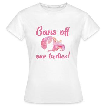 Bannit nos corps - T-shirt Femme - blanc - Devant - AI Model Female 172 dark (172cm)