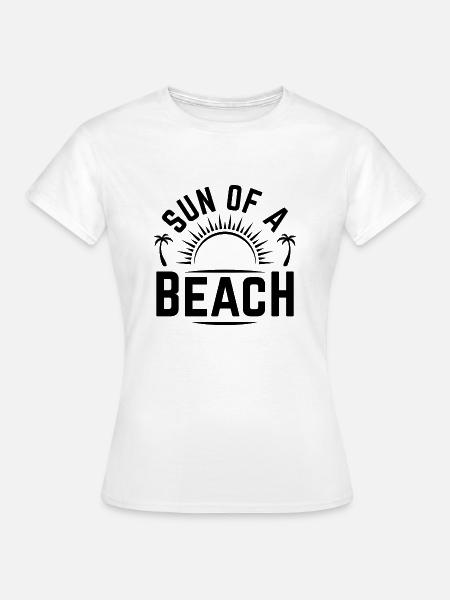 Sonne eines Strandes - Frauen T-Shirt - Weiß