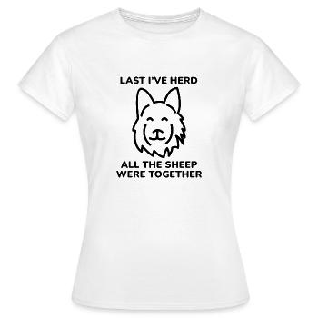 Dernier que j’ai troupeau - T-shirt Femme - blanc - Devant - AI Model Female 172 dark (172cm)