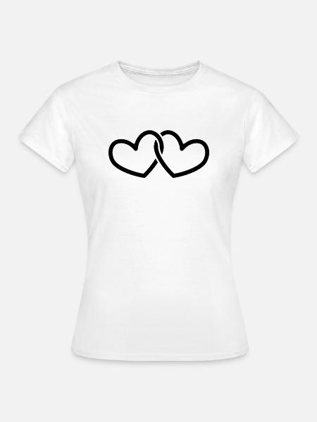 Für Immer Herzen - Frauen T-Shirt - Weiß