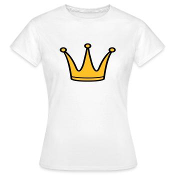 Couronne - T-shirt Femme - blanc - Devant - AI Model Female 172 dark (172cm)