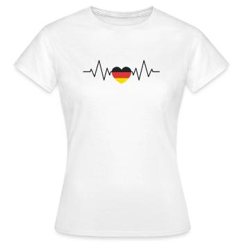 German pulse - Frauen T-Shirt - Weiß - Vorne - AI Model Female 172 dark (172cm)