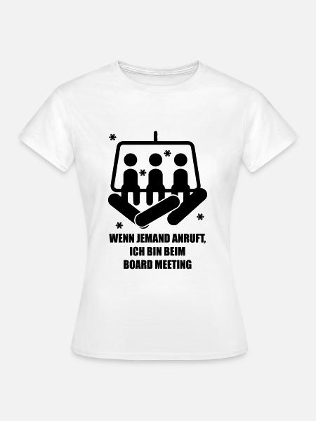 Snowboard - Frauen T-Shirt - Weiß