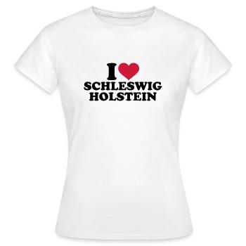 Schleswig Holstein - Frauen T-Shirt - Weiß - Vorne - AI Model Female 172 dark (172cm)
