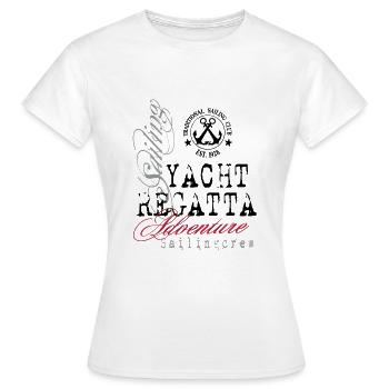 Maritime - Yacht Regatta - Frauen T-Shirt - Weiß - Vorne - AI Model Female 172 dark (172cm)