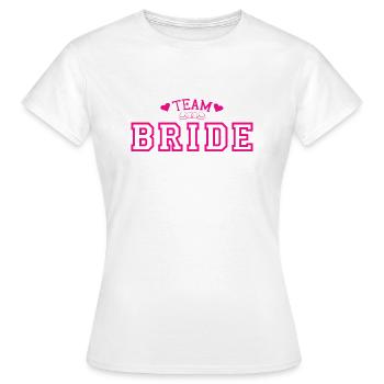 Team Braut - Frauen T-Shirt - Weiß - Vorne - AI Model Female 172 dark (172cm)