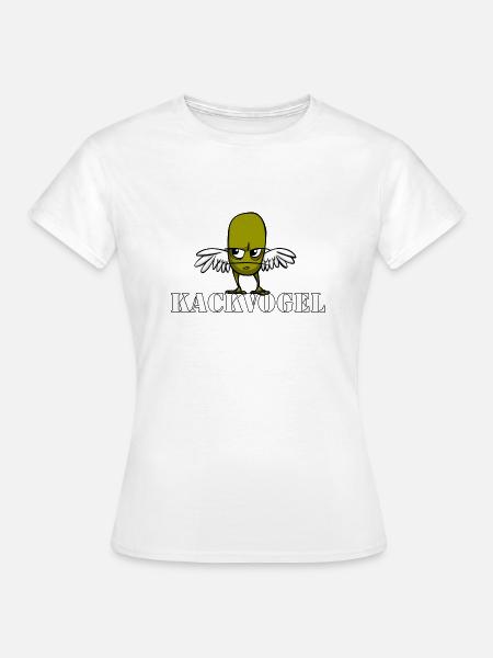 Kackvogel Men's Premium - Frauen T-Shirt - Weiß