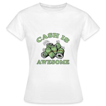 L’argent est génial 6 - T-shirt Femme - blanc - Devant - AI Model Female 172 dark (172cm)