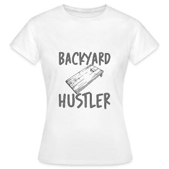 Backyard Hustler 3 - Women's T-Shirt - white - Front - AI Model Female 172 dark (172cm)