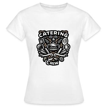 Equipe de restauration 5 - T-shirt Femme - blanc - Devant - AI Model Female 172 dark (172cm)