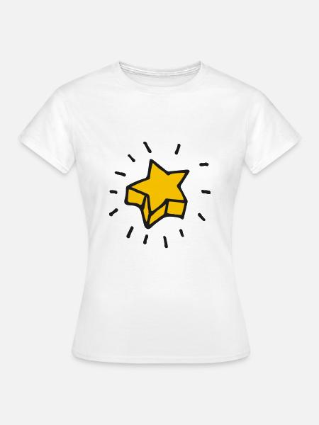 Stern - Frauen T-Shirt - Weiß