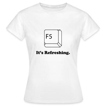 F5 C’est rafraîchissant - T-shirt Femme - blanc - Devant - AI Model Female 172 dark (172cm)